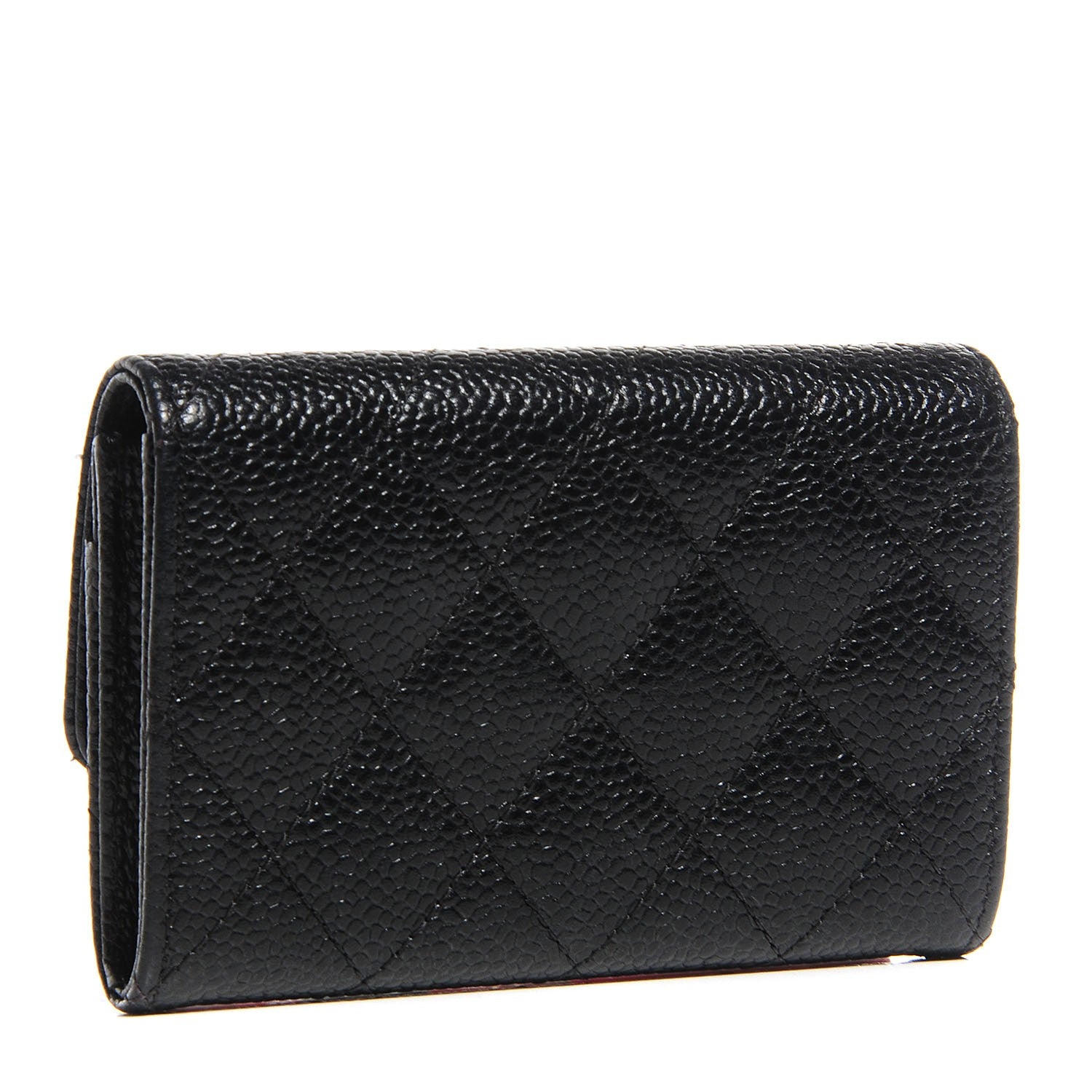 Chanel Caviar Quilted Flap Card Holder Black 3 of 8