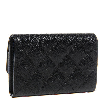 Chanel Caviar Quilted Flap Card Holder Black 3 of 8