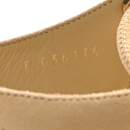 Chanel Suede Espadrille Sandals 36 Beige 8 of 9