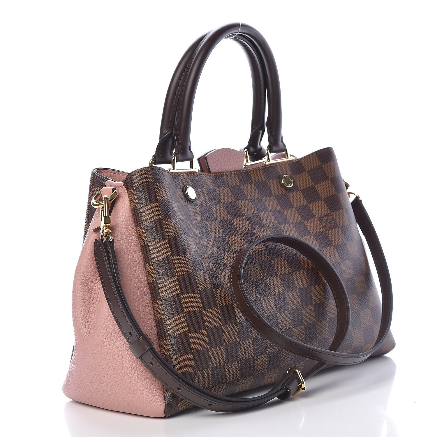 Louis Vuitton Damier Ebene Cuir Taurillon Brittany Magnolia 3 of 10