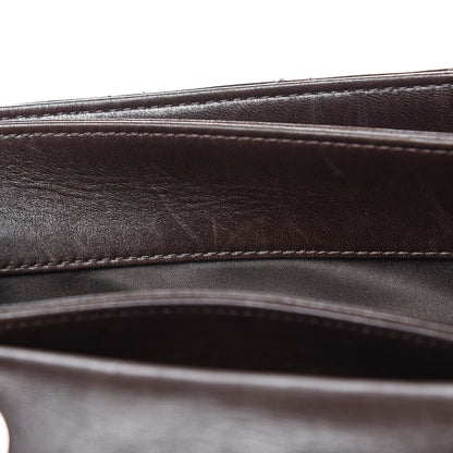 Chanel Lambskin Quilted Large 3 Flap Dark Brown 15 of 20