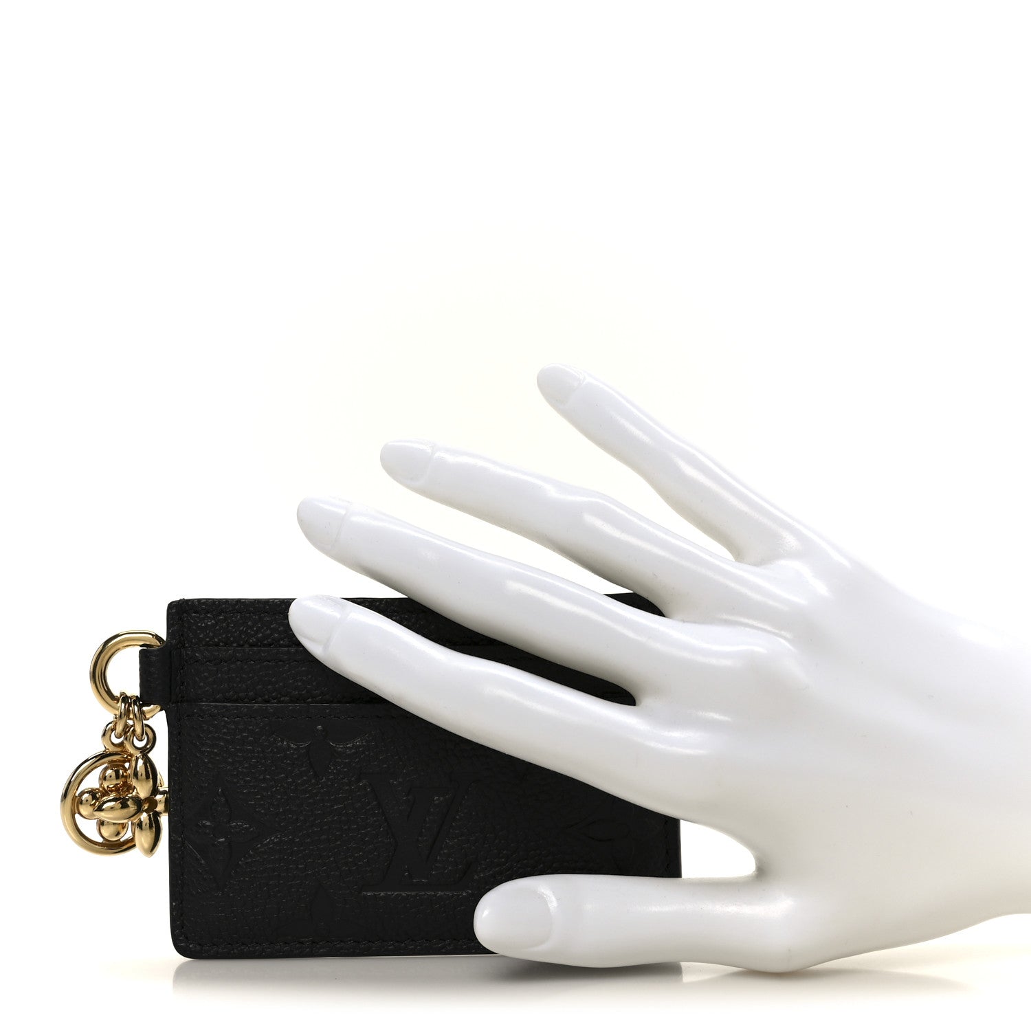 Louis Vuitton Empreinte Monogram LV Charms Card Holder Black 2 of 8