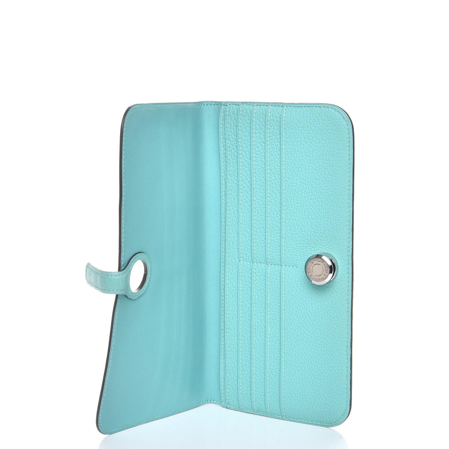 Hermes Togo Dogon Recto Verso Wallet Bleu Atoll 5 of 7