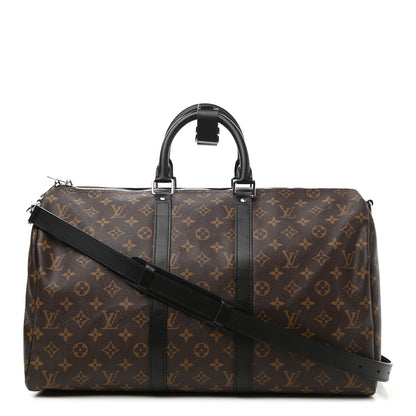 Louis Vuitton Monogram Macassar Keepall Bandouliere 45 1 of 10