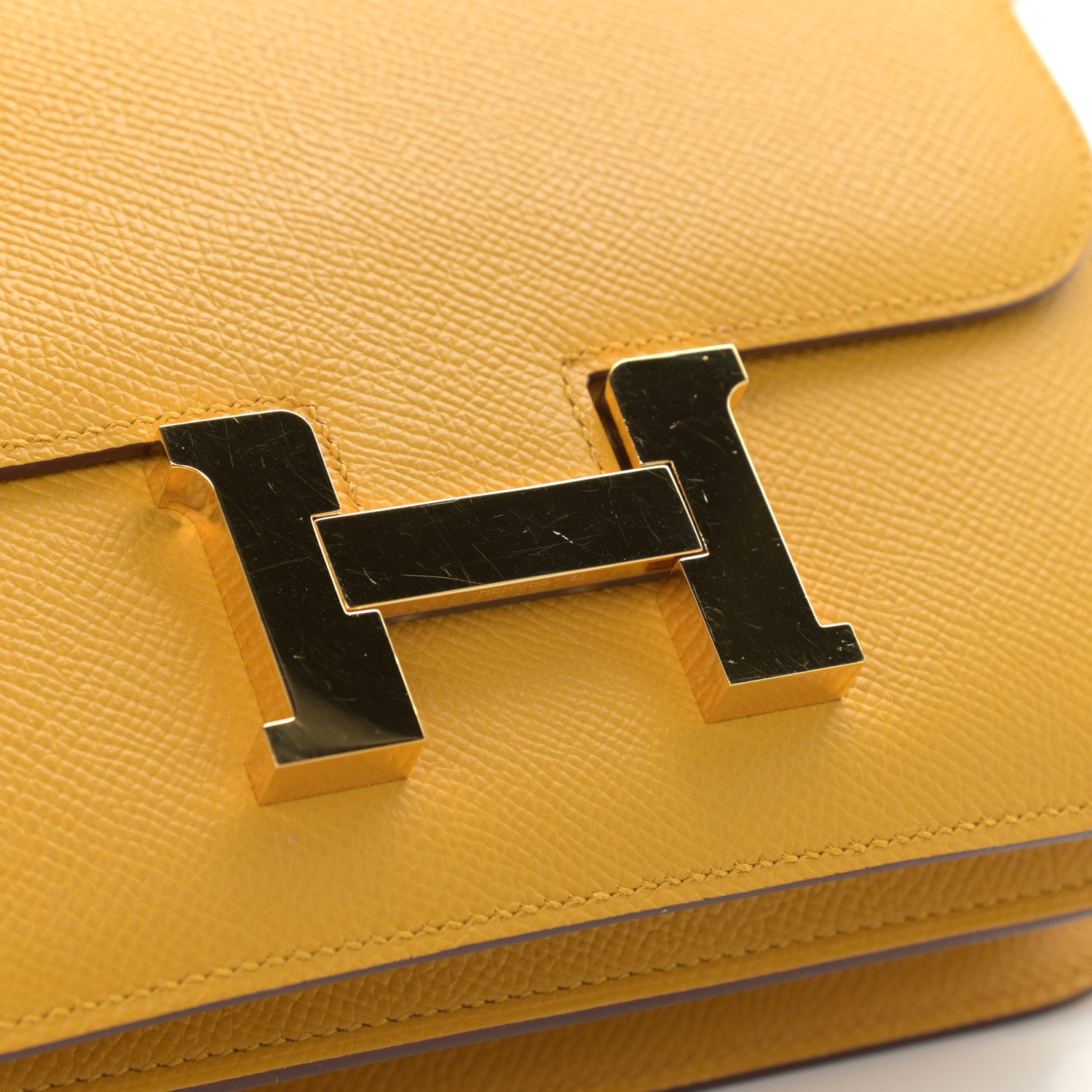 Hermes Epsom Constance 18 Jaune Ambre 12 of 14