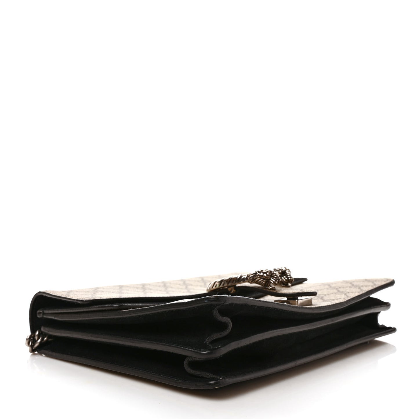 GG Supreme Monogram Medium Dionysus Shoulder Bag Black