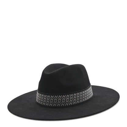 Hermes Rabbit Felt Faubourg Hat 59 Black 1 of 9