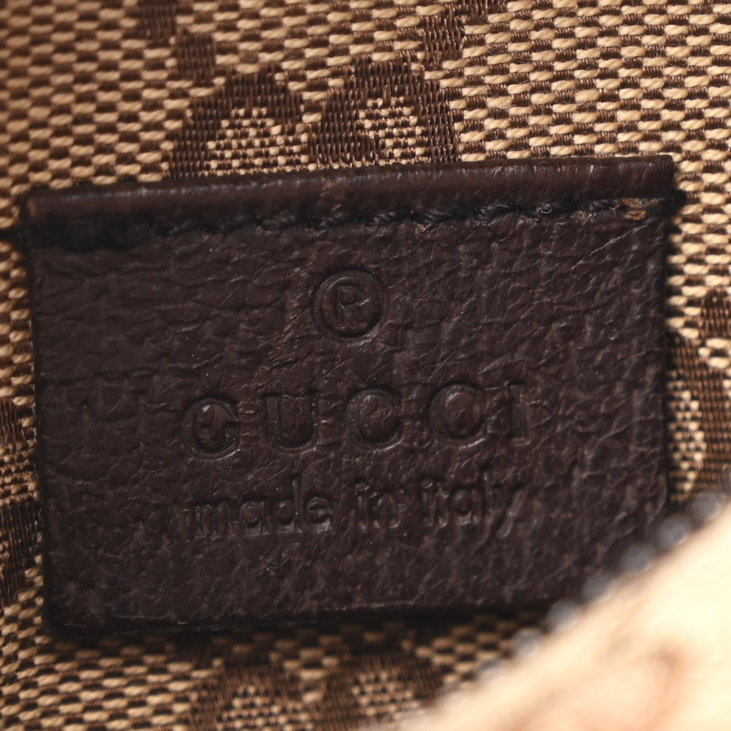 Gucci GG Monogram Double Pocket Belt Bag Dark Brown 6 of 10