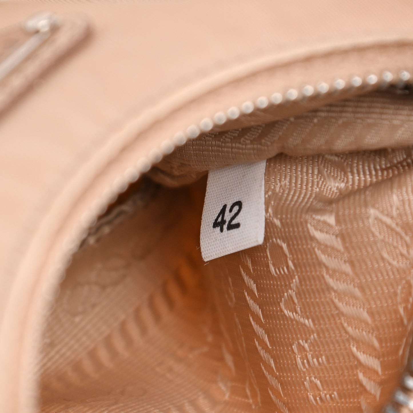 Tessuto Nylon Saffiano Mini Re-Edition 2000 Shoulder Bag Cammeo