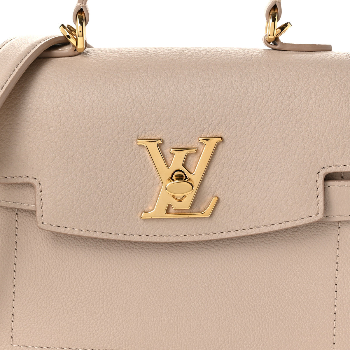 Soft Calfskin Mini Lockme Ever Greige