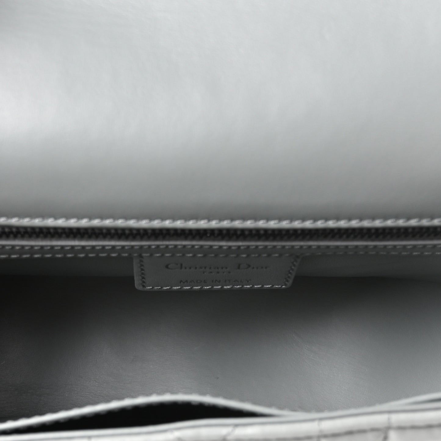 Calfskin Macrocannage Medium Caro Bag Iron Grey