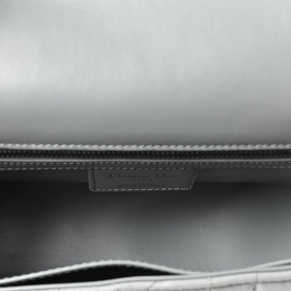 Christian Dior Calfskin Macrocannage Medium Caro Bag Iron Grey 5 of 10