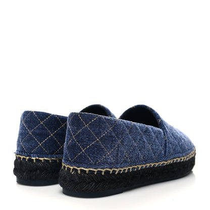 Chanel Fabric Biarritz CC Espadrilles 39 Blue 4 of 9
