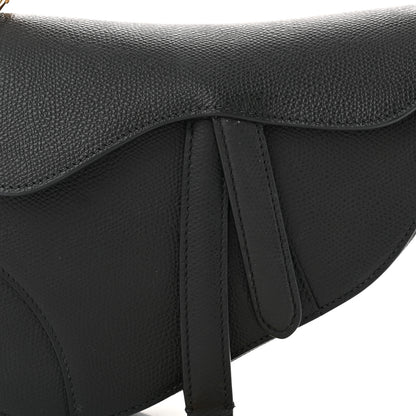Christian Dior Grained Calfskin Mini Saddle Bag Black 8 of 10