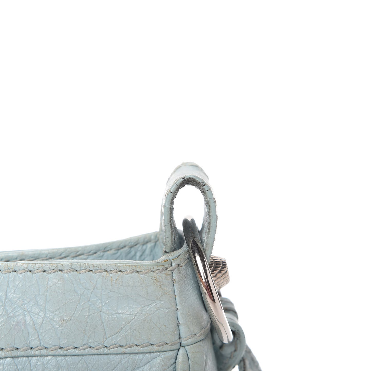 Agneau Giant 12 Silver Hardware Hip Bleu Dragee