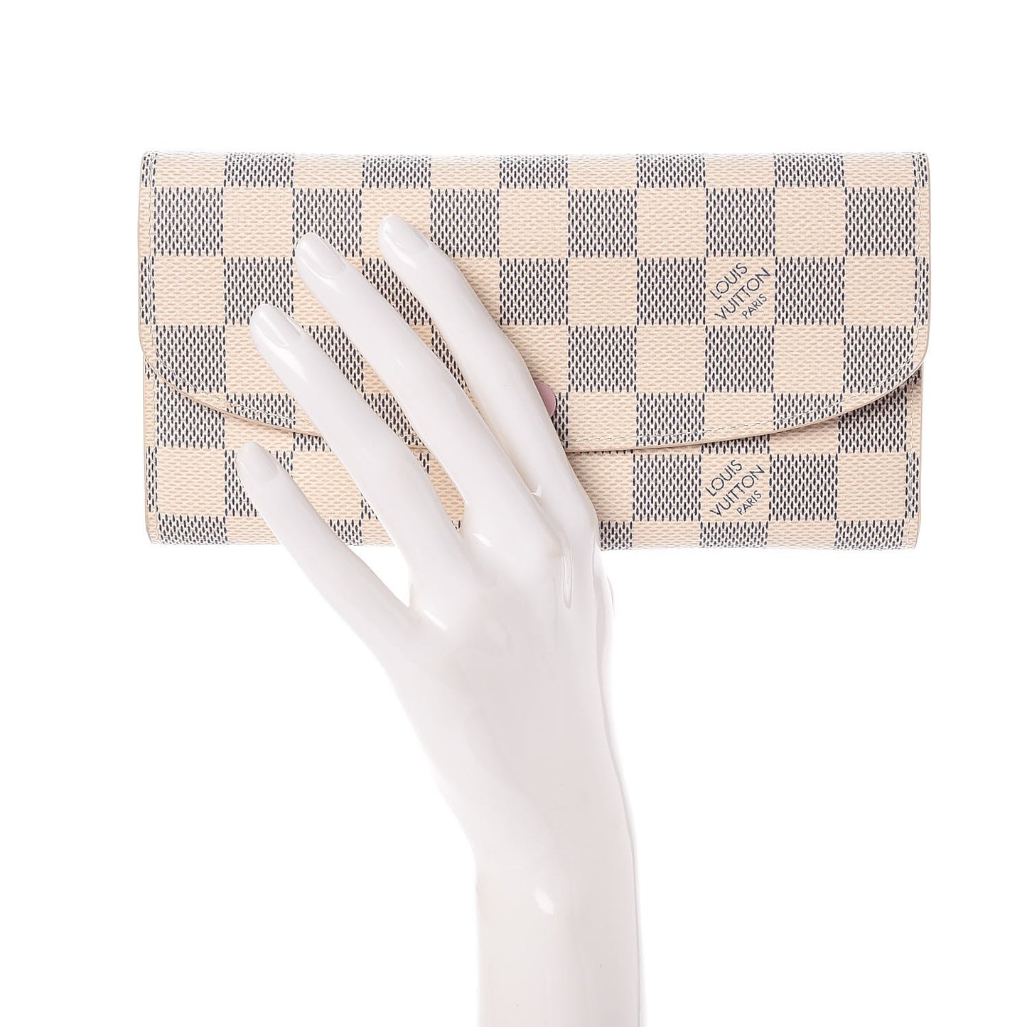 Damier Azur Emilie Wallet Rose Ballerine
