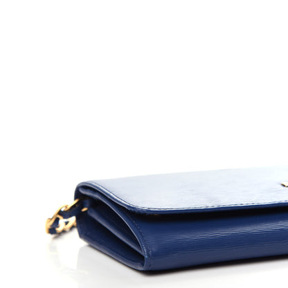 Prada Vitello Move Chain Wallet Bleuette 7 of 10