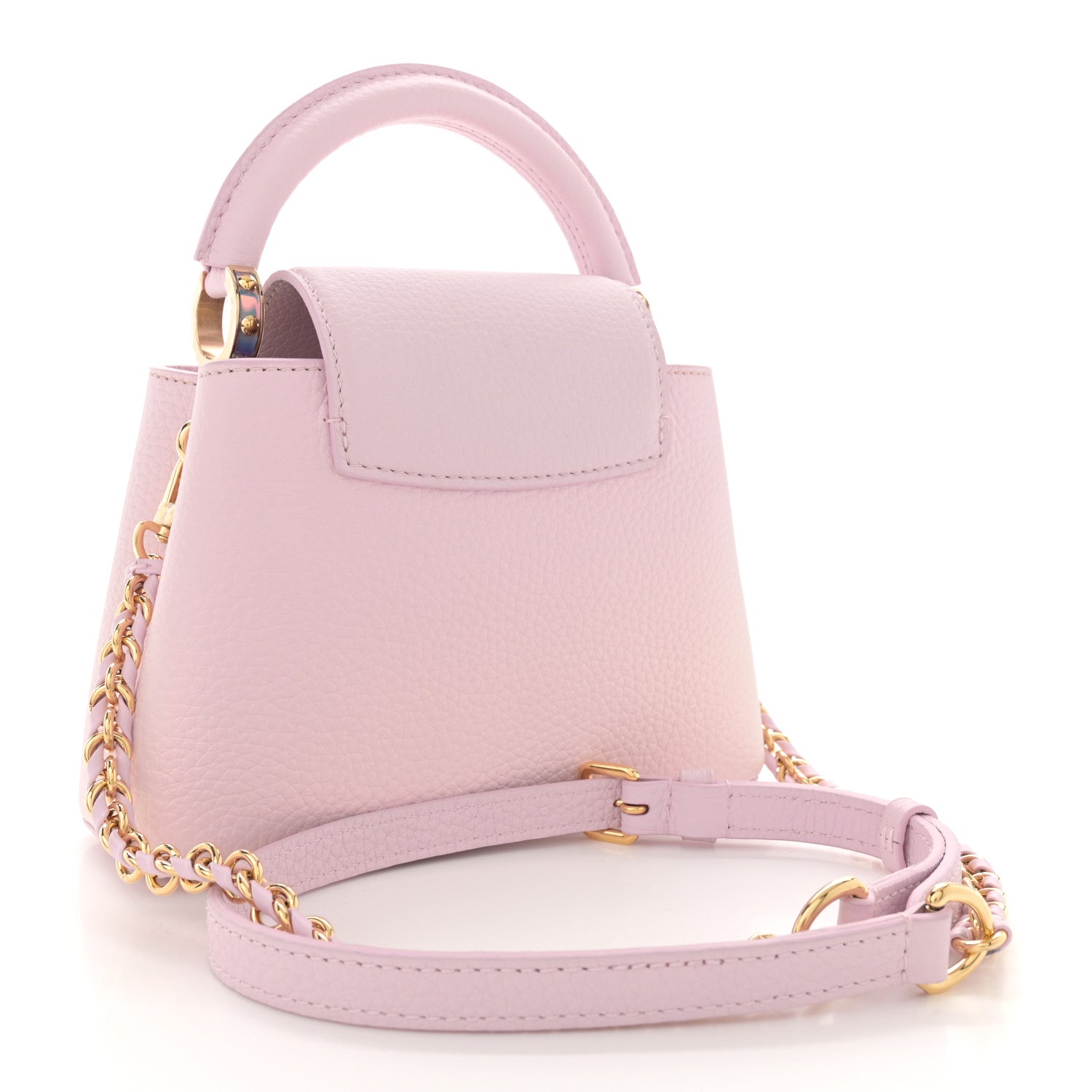 Louis Vuitton Taurillon LV Ski Capucines Mini Pearly Lilac 3 of 9