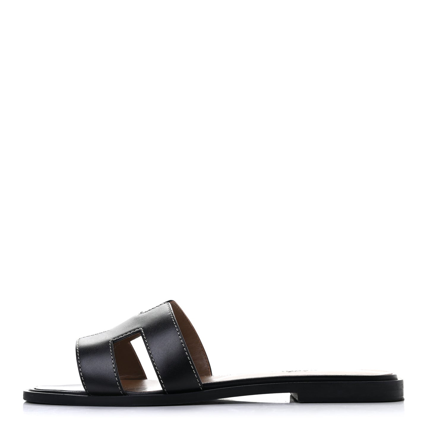 Box Calfskin Oran Sandals 37.5 Black