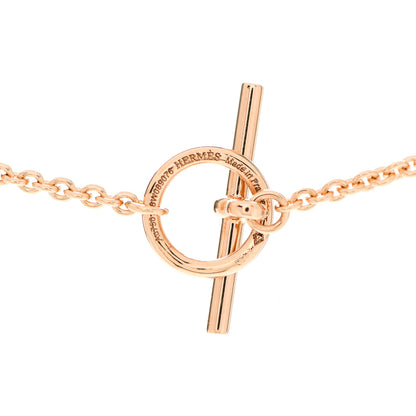Hermes 18K Rose Gold Diamond TPM Vertige Coeur Necklace ST 4 of 5
