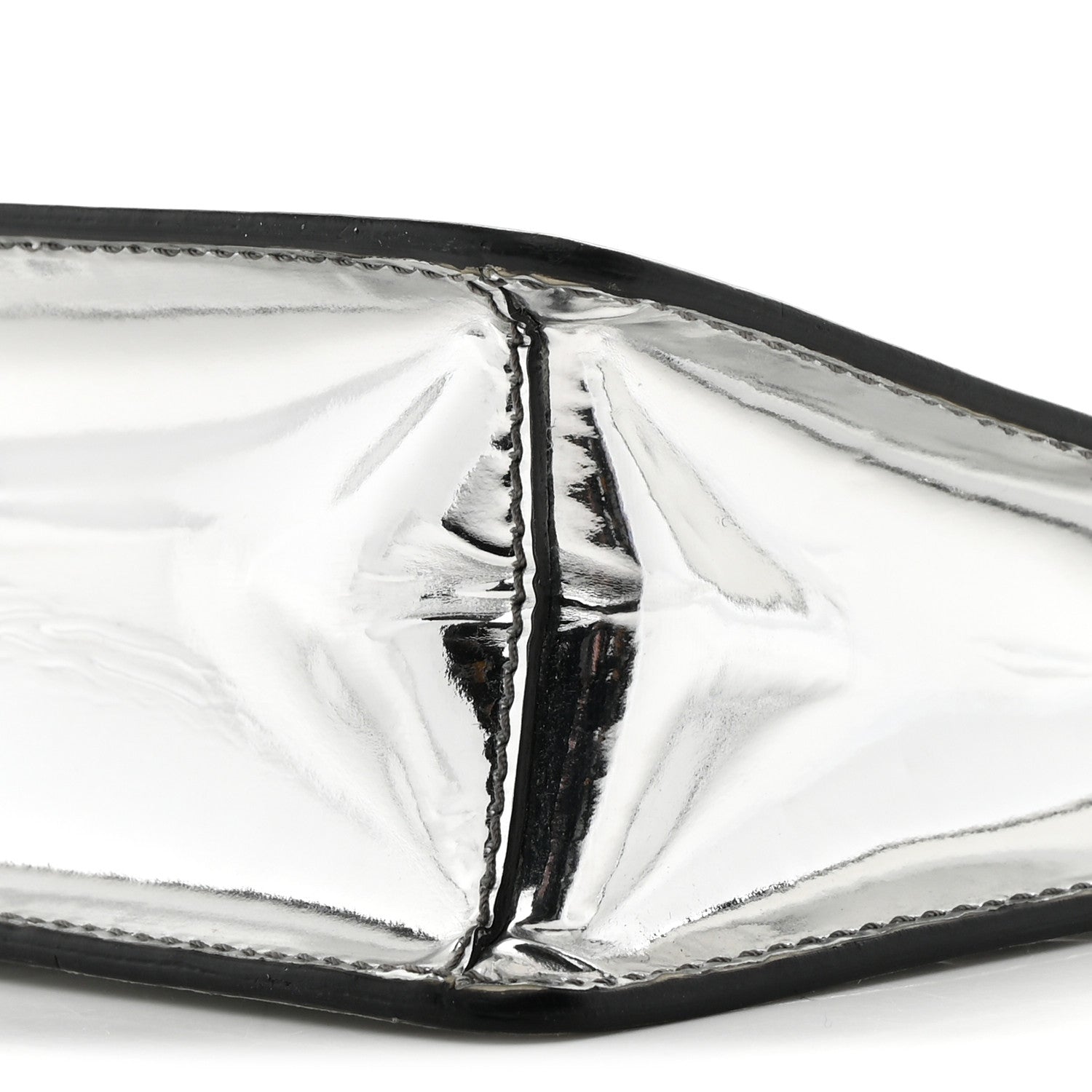Prada Spazzolato Metal Triangle Logo Triangle Patterned Mini