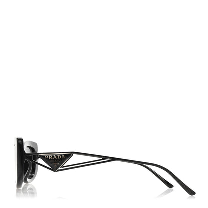 Prada Acetate Sunglasses SPR 14Y Black Slate Gray 3 of 7