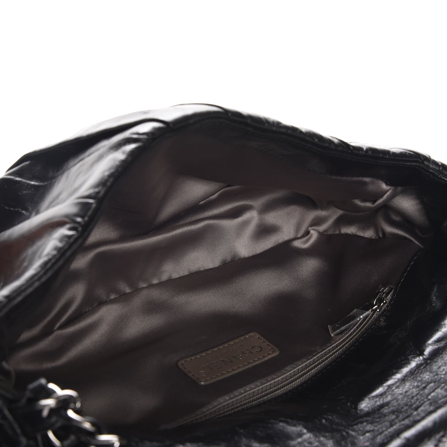 Chanel Glazed Calfskin Twisted Medium Flap Black 5 of 7