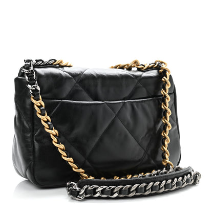 Chanel Goatskin Quilted Medium Chanel 19 Flap Black 2 of 10
