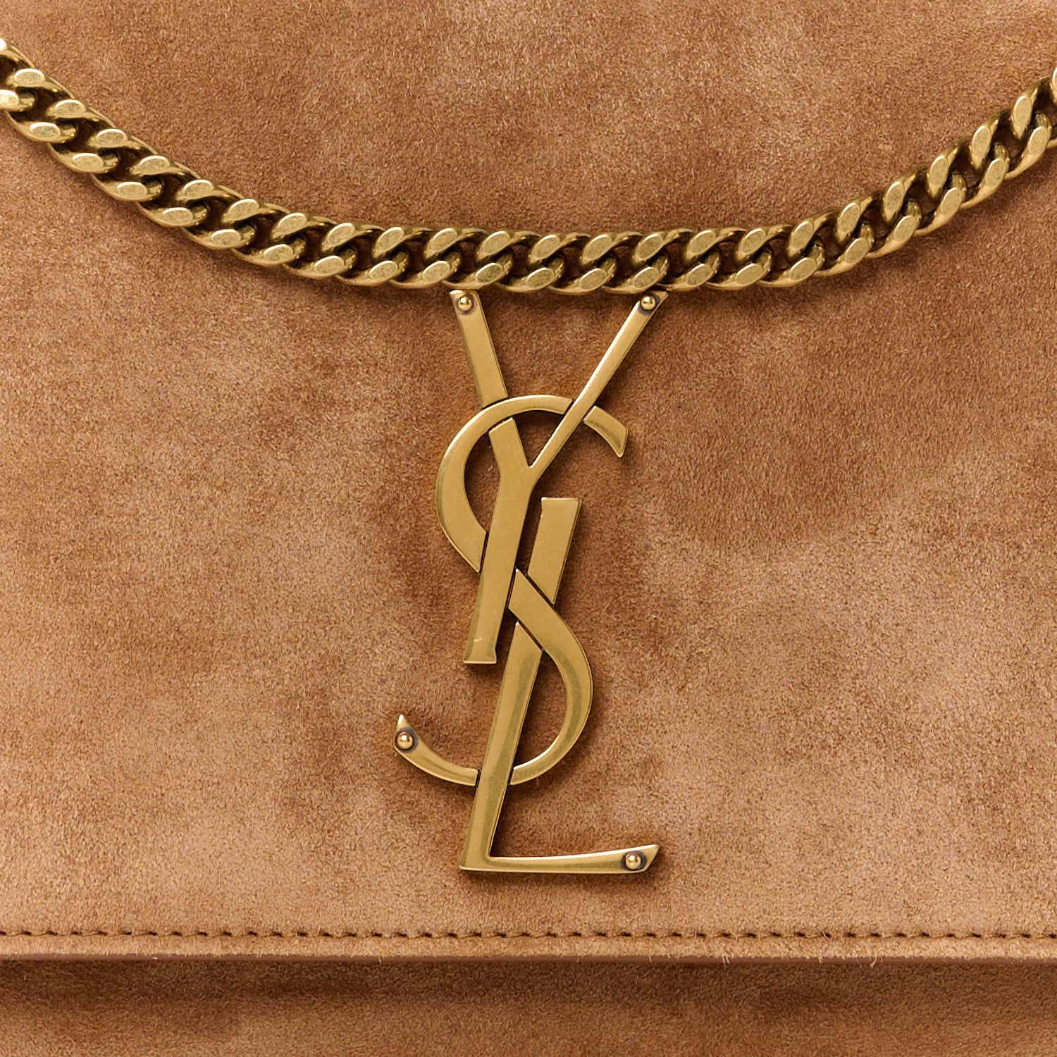 Saint Laurent Suede Medium Monogram Kate Satchel Macaron 9 of 11