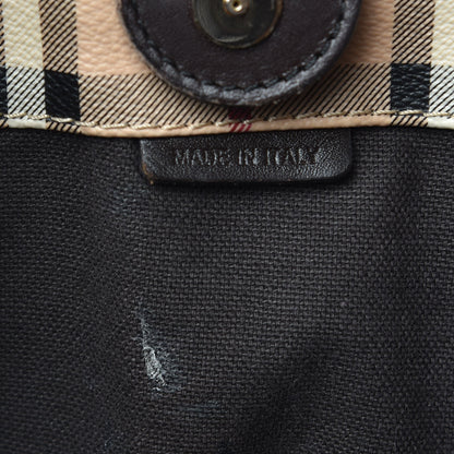 Burberry Haymarket Check Small Canterbury Tote Chocolate 6 of 17