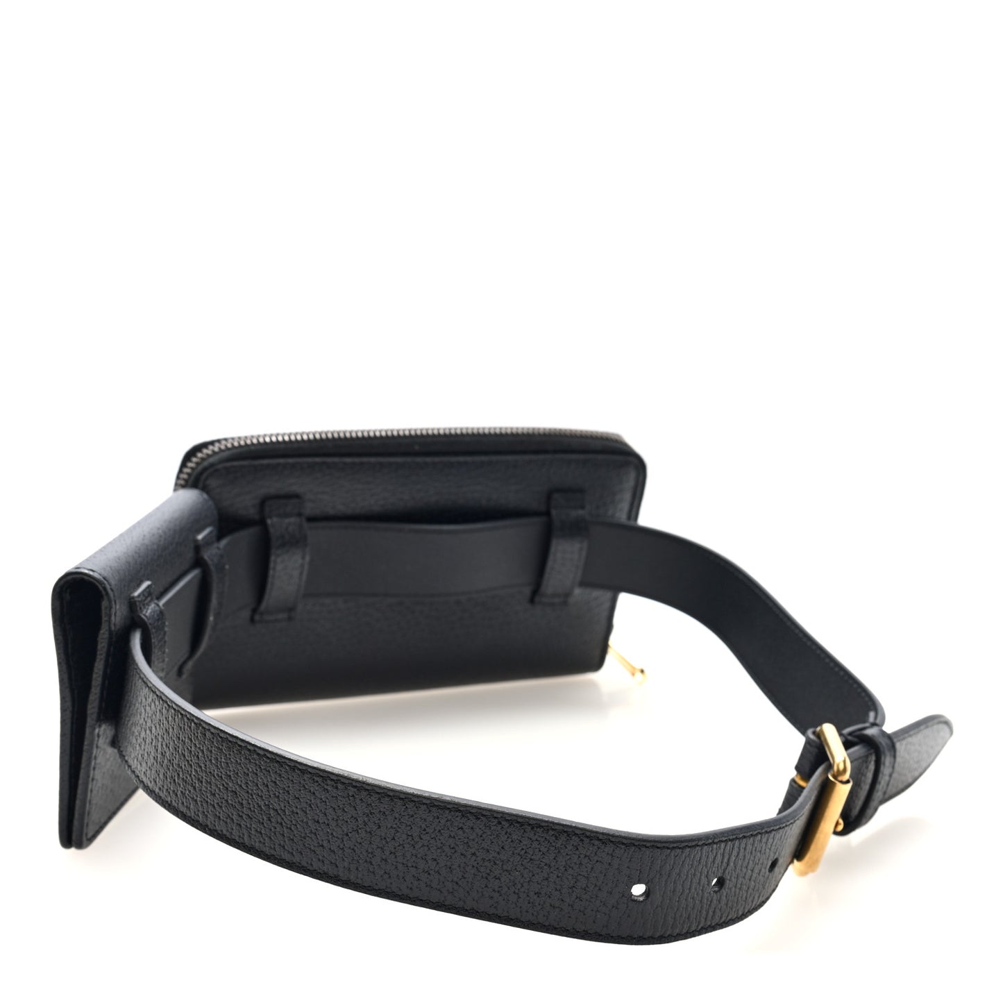 Calfskin GG Marmont Double Belt Bag 70 28 Black