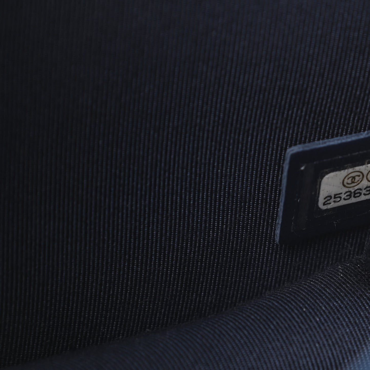 Goatskin Quilted Small CC Box Flap Navy