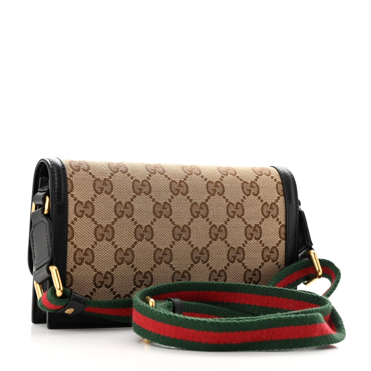 Gucci Monogram Lady Web Convertible Wallet Black 3 of 11