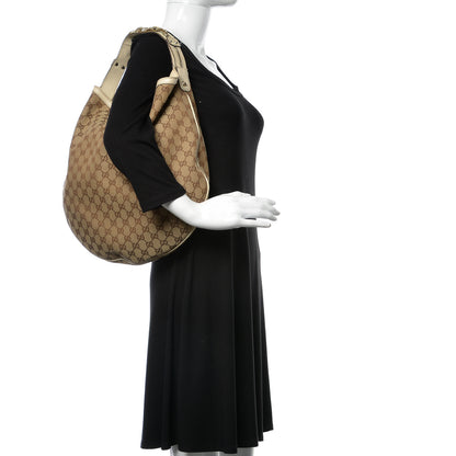 Gucci Monogram Large Wave Hobo Off White 2 of 19