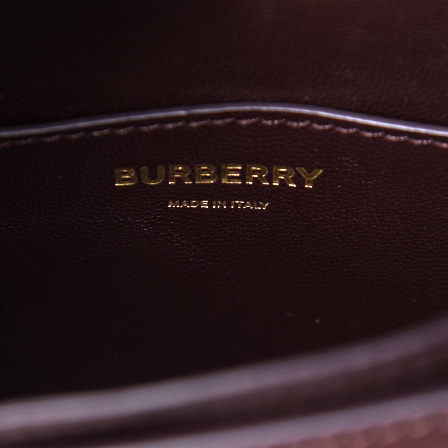Calfskin Monogram Embossed Mini TB Bag Oxblood