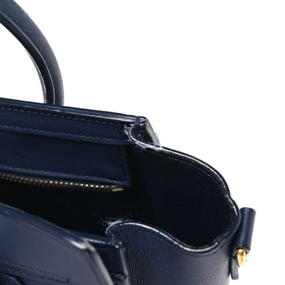 Celine Smooth Calfskin Nano Luggage Navy Blue 12 of 13
