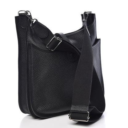 Hermes Taurillon Clemence Evelyne III PM Black 3 of 10