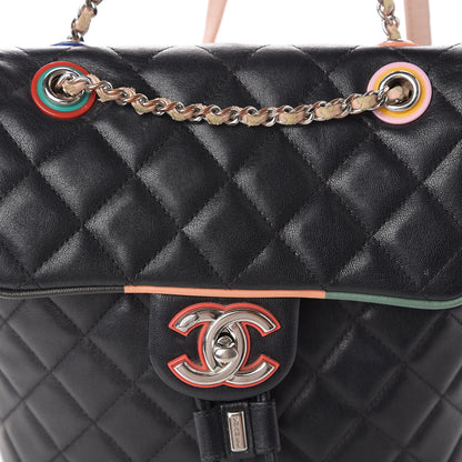 Chanel Lambskin Quilted Small Cuba Urban Spirit Backpack Black 9 of 9