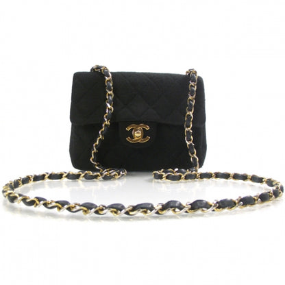 Chanel Jersey Quilted Mini Flap Black 1 of 11