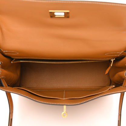 Hermes Evercolor Kelly Retourne 32 Toffee 5 of 13