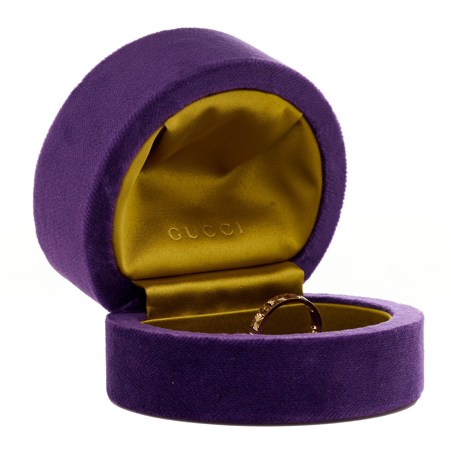 18K Yellow Gold Icon Stars Band Ring 60 9