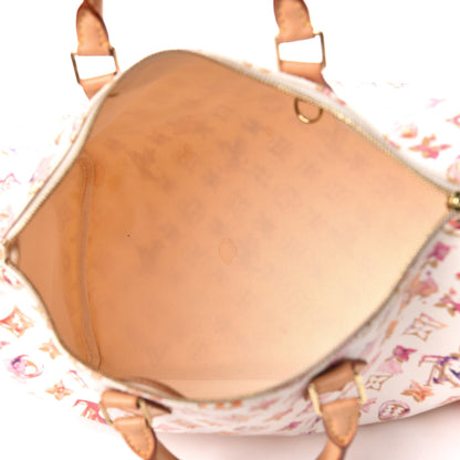Louis Vuitton Watercolor Aquarelle Speedy 35 White 5 of 19