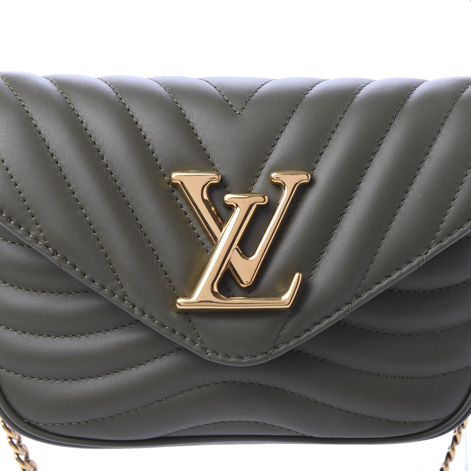 Louis Vuitton Calfskin New Wave Multi Pochette Kaki 10 of 11