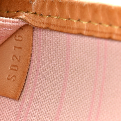 Louis Vuitton Damier Azur Neo Neverfull MM Rose Ballerine 7 of 9