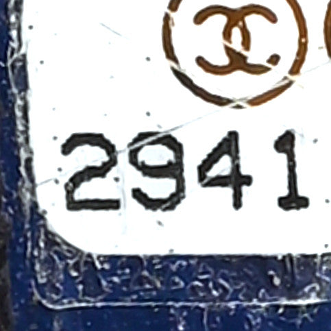 Chanel Mixed Fibers Striped Small Deauville Tote Navy Blue 7 of 9