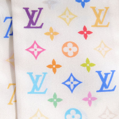 Louis Vuitton Silk Monogram Multicolor Bandeau White 4 of 5