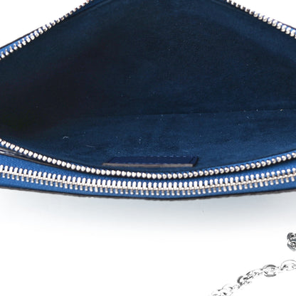 Louis Vuitton Monogram Giant Escale Double Zip Pochette Blue 5 of 5