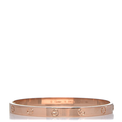 Cartier 18K Pink Gold LOVE Bracelet 19 1 of 6