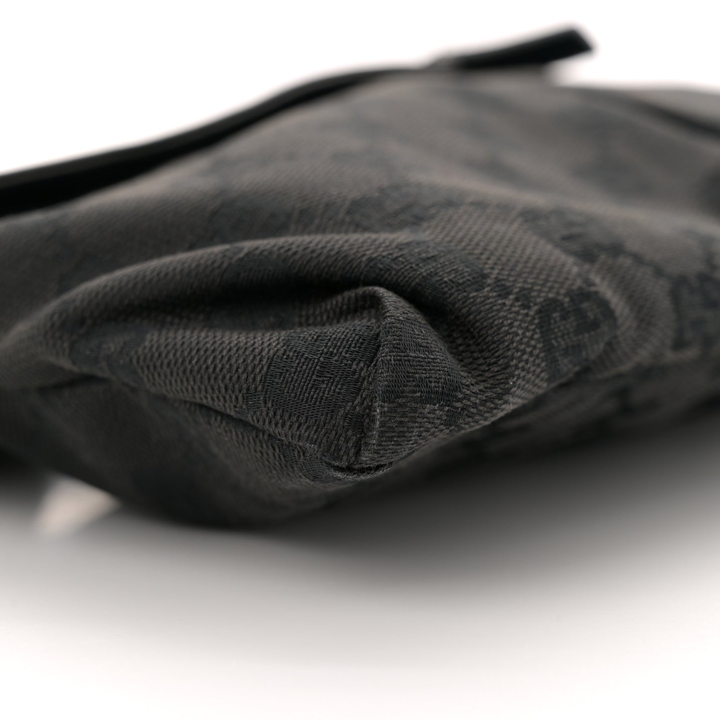 GG Monogram Double Pocket Belt Bag Black