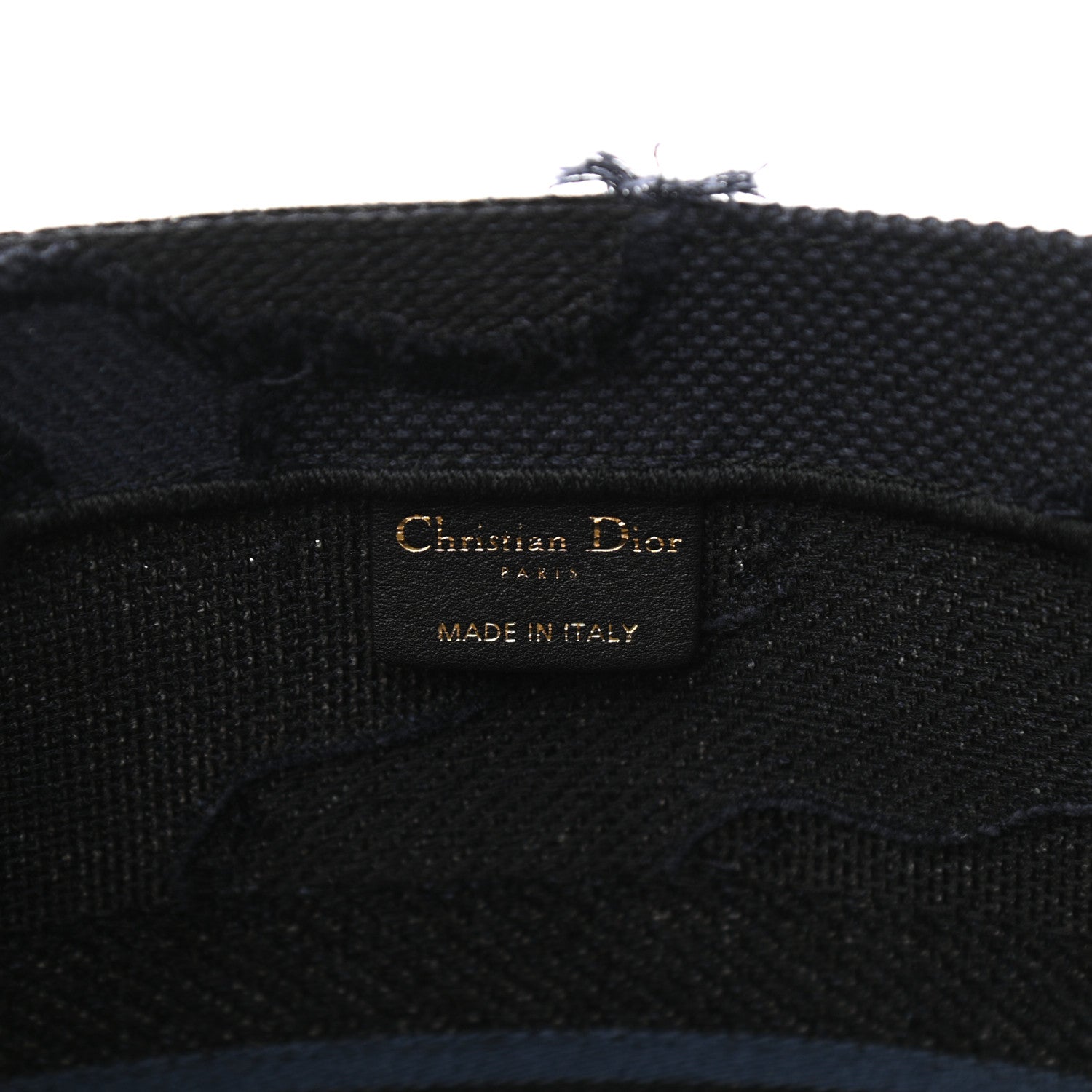 Christian Dior Canvas Embroidered Camouflage Book Tote Blue 6 of 10